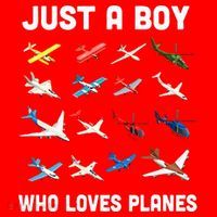 Just A Boy Who Loves Planes Santa Hat thumb 1