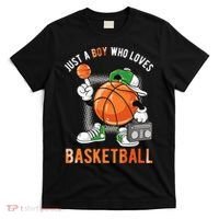 Just A Boy Who Loves Basketball T-Shirt thumb 0