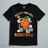 Just A Boy Who Loves Basketball T-Shirt thumb 5