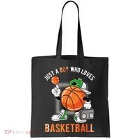 Just A Boy Who Loves Basketball Tote Bag thumb 0