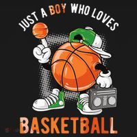 Just A Boy Who Loves Basketball Mousepad thumb 1