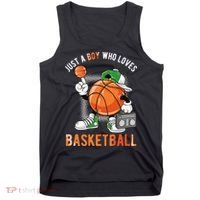 Just A Boy Who Loves Basketball Tank Top thumb 0