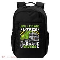 Just A Boy Who Loves Garbage Trucks Funny Backpack thumb 0