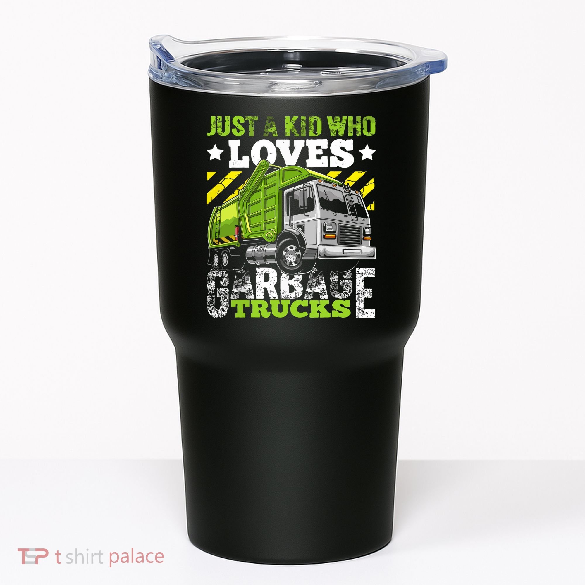 Just A Boy Who Loves Garbage Trucks Funny Tumbler