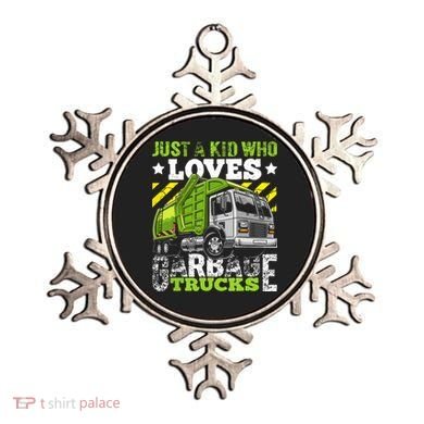 Just A Boy Who Loves Garbage Trucks Funny Ornament