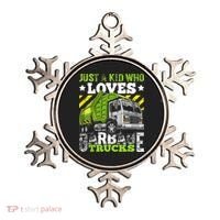 Just A Boy Who Loves Garbage Trucks Funny Ornament thumb 0
