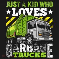 Just A Boy Who Loves Garbage Trucks Funny Ornament thumb 1