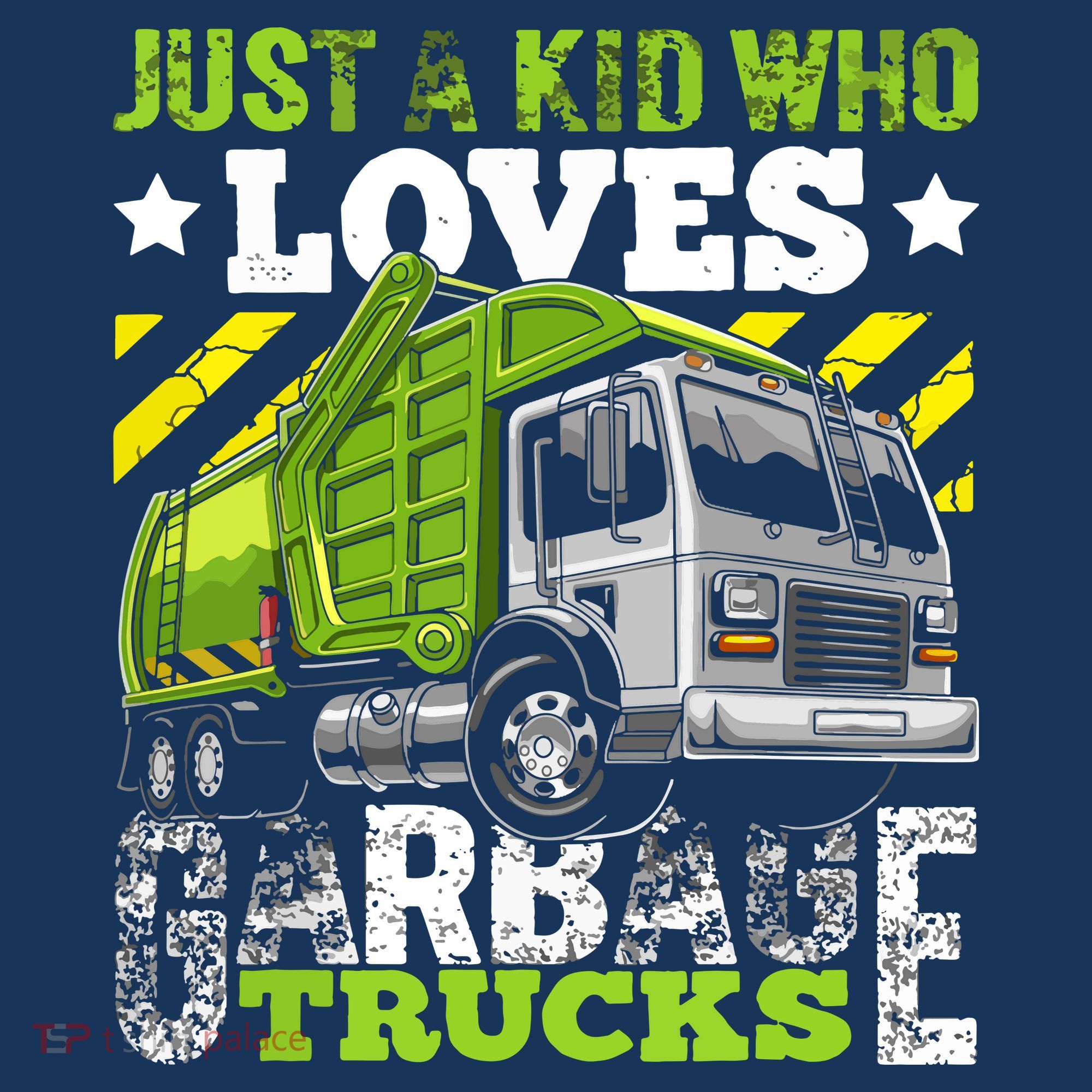 Just A Boy Who Loves Garbage Trucks Funny Hoodie