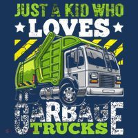 Just A Boy Who Loves Garbage Trucks Funny Long Sleeve Shirt thumb 2