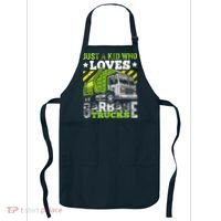 Just A Boy Who Loves Garbage Trucks Funny Apron thumb 0