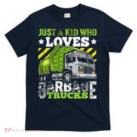 Just A Boy Who Loves Garbage Trucks Funny T-Shirt thumb 0