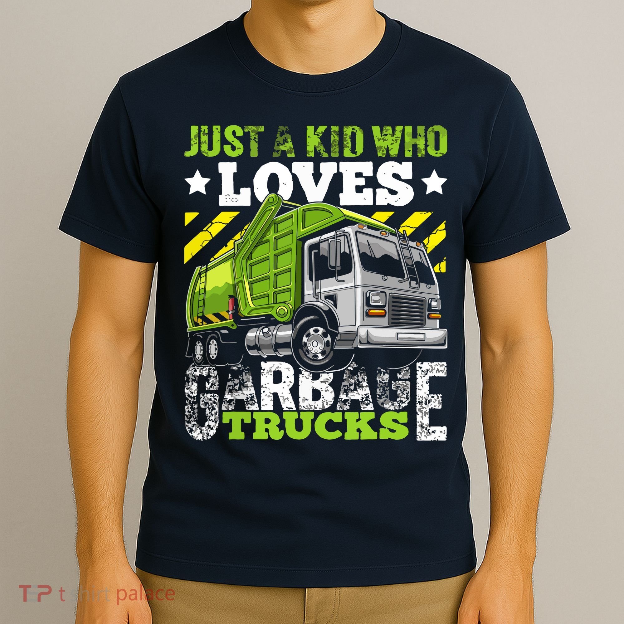Just A Boy Who Loves Garbage Trucks Funny T-Shirt