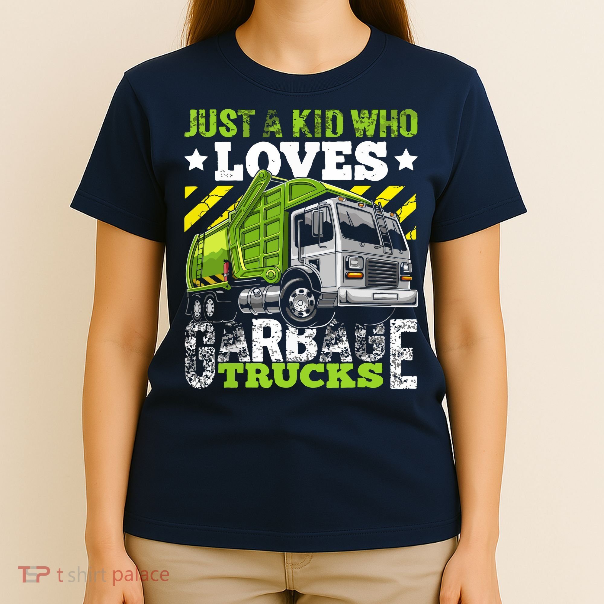 Just A Boy Who Loves Garbage Trucks Funny T-Shirt