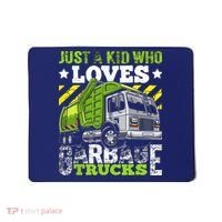 Just A Boy Who Loves Garbage Trucks Funny Mousepad thumb 0