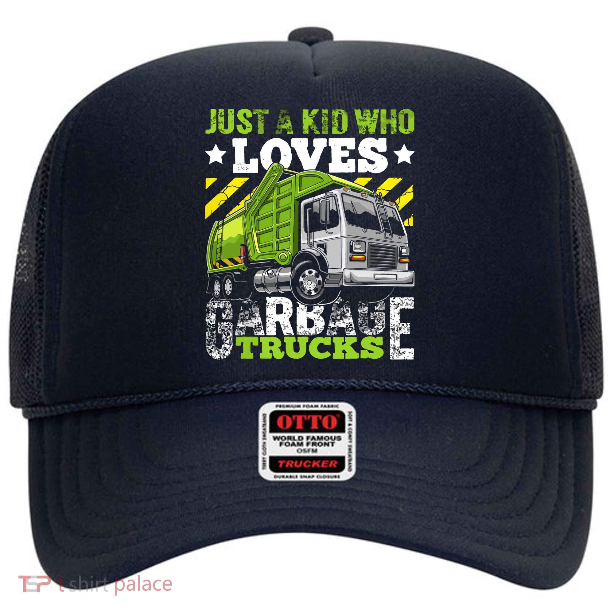 Just A Boy Who Loves Garbage Trucks Funny Hat