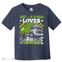 Just A Boy Who Loves Garbage Trucks Funny Toddler T-Shirt thumb 0