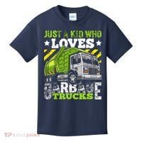 Just A Boy Who Loves Garbage Trucks Funny Kids T-Shirt thumb 0