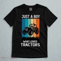 Just A Boy Who Loves Tractors Farm Lifestyle Boy T-Shirt thumb 5