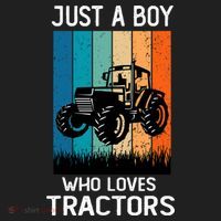Just A Boy Who Loves Tractors Farm Lifestyle Boy Kids Plaid Pajama Set thumb 2