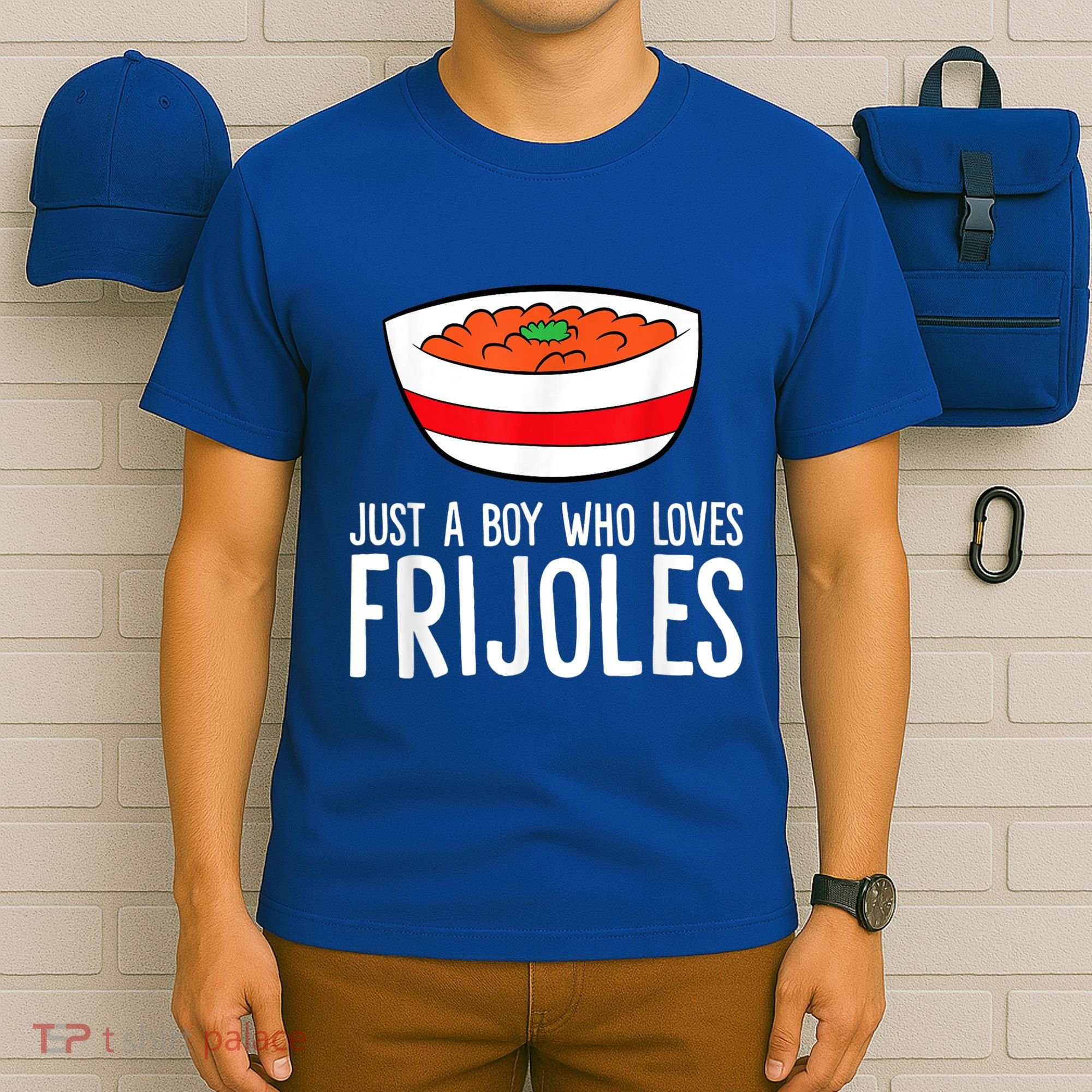 Just A Boy Who Loves Frijoles Funny Mexican Frijoles T-Shirt