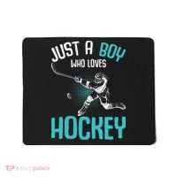 Just A Boy Who Loves Hockey Player Ice Hockey Mousepad thumb 0