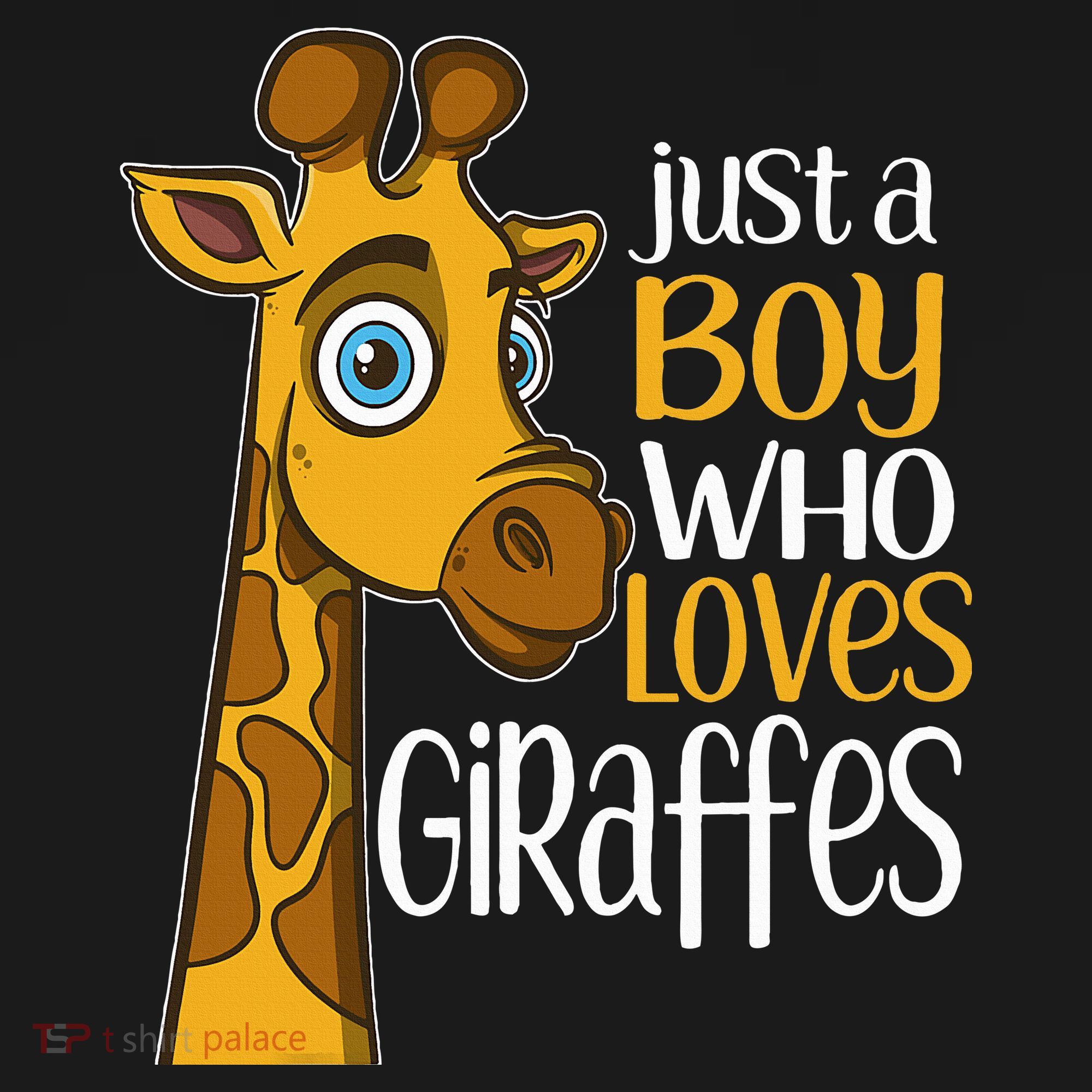 Just A Boy Who Loves Giraffes Funny Giraffe Mousepad