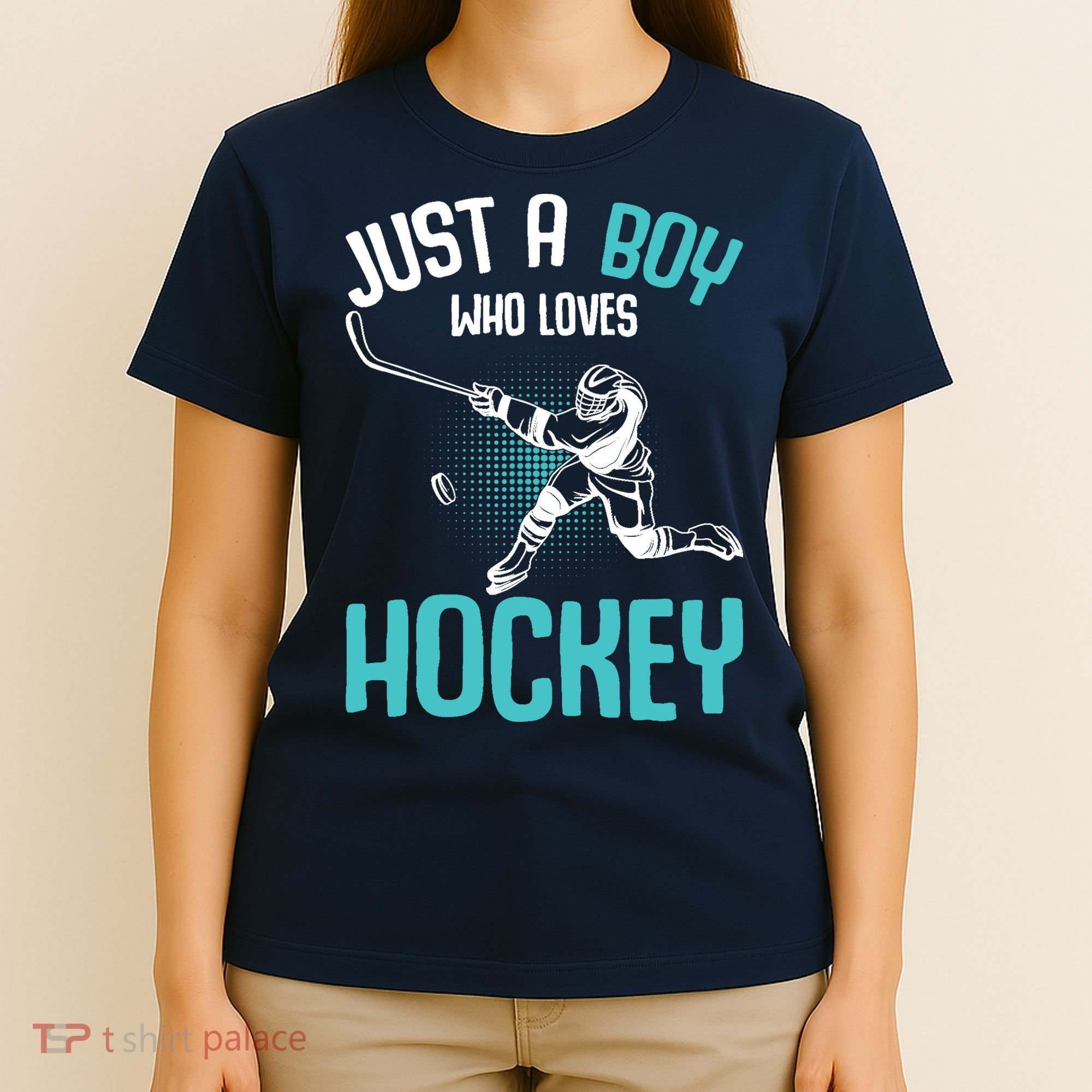 Just a Boy who loves Hockey Player Ice Hockey Boy T-Shirt