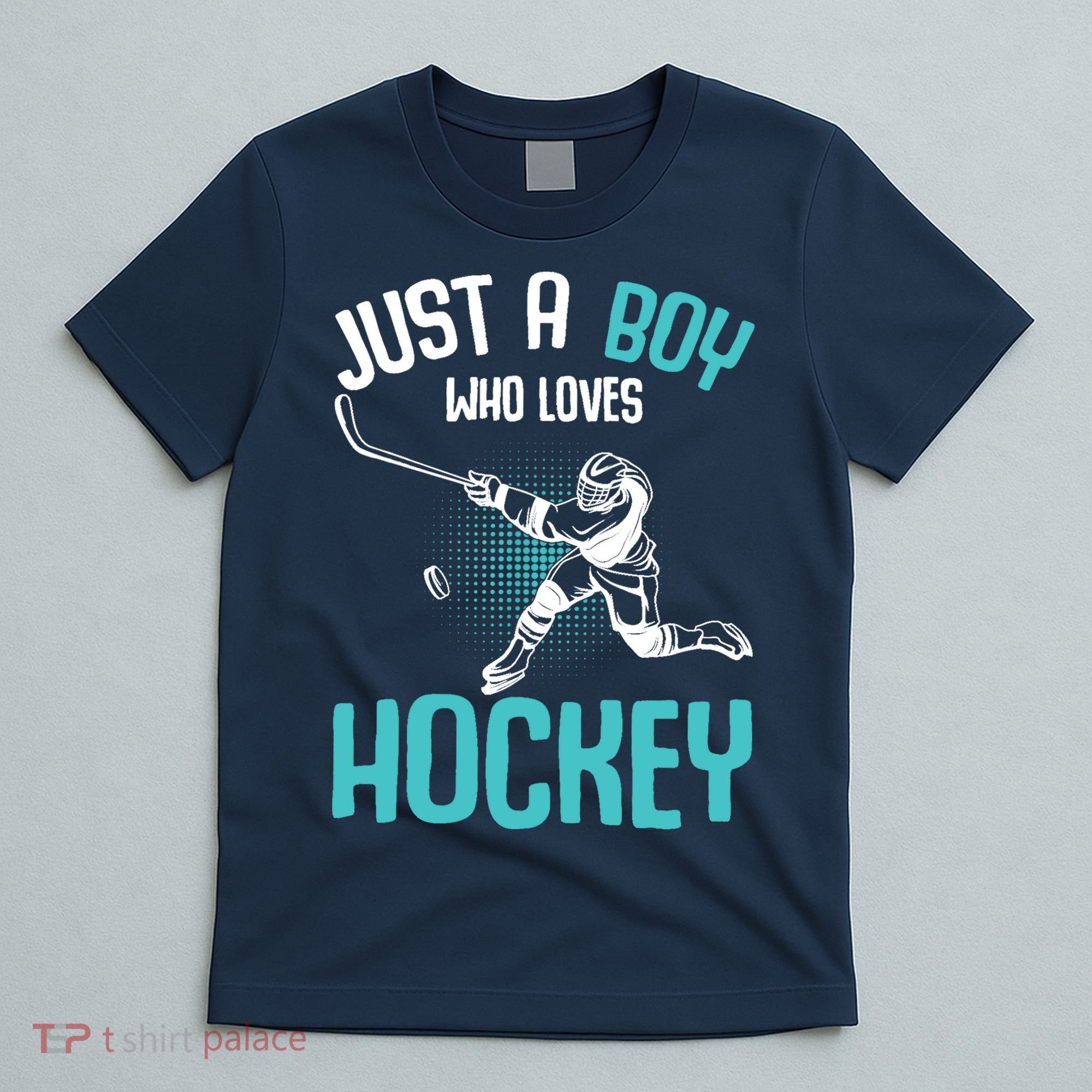 Just a Boy who loves Hockey Player Ice Hockey Boy T-Shirt
