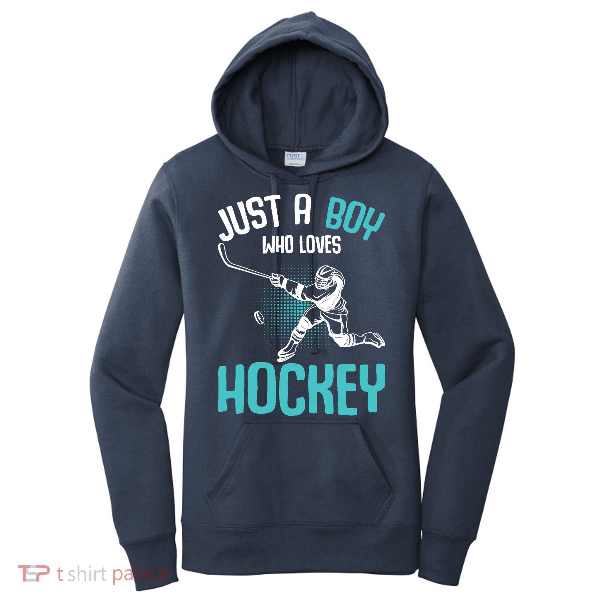 Just a Boy who loves Hockey Player Ice Hockey Boy Women's Hoodie