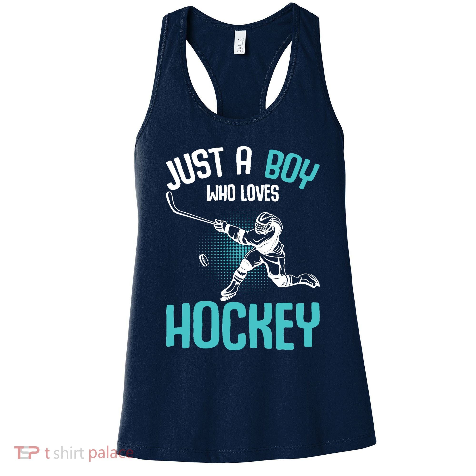 Just a Boy who loves Hockey Player Ice Hockey Boy Women's Tank Top