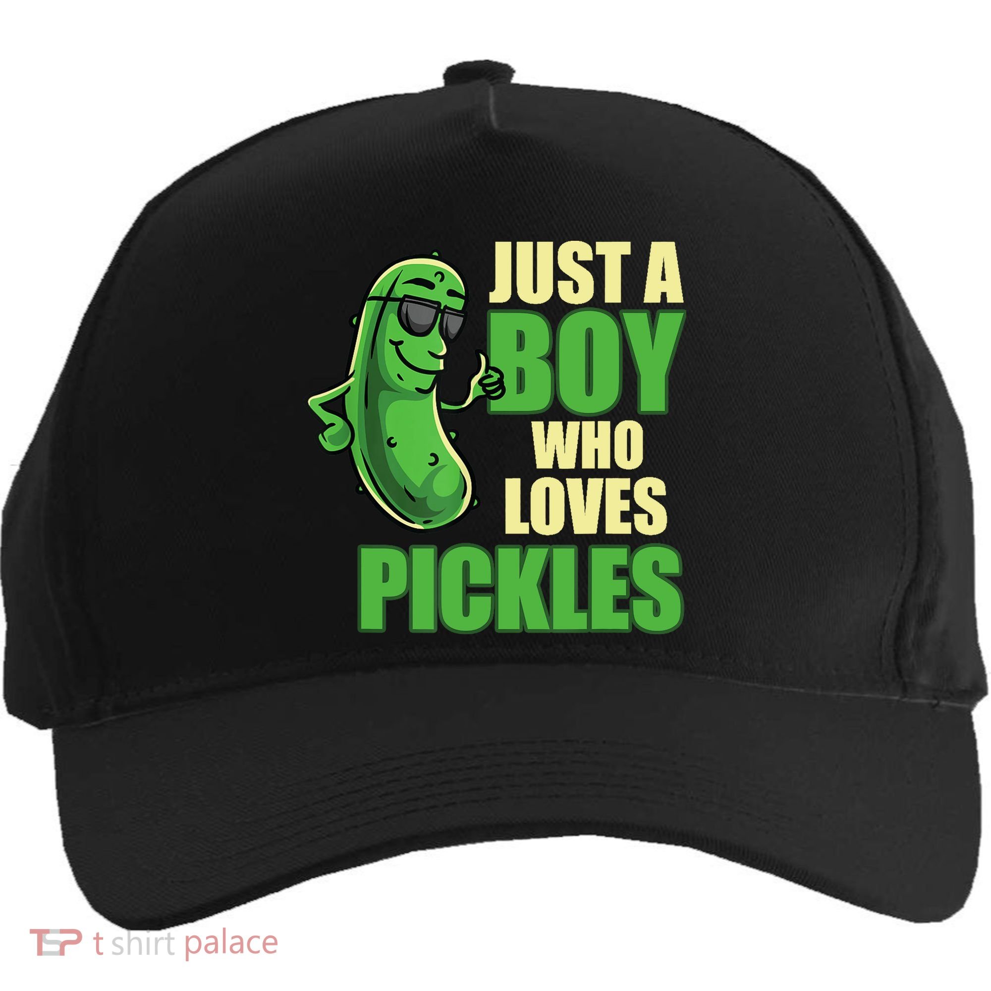 Just A Boy Who Loves Pickles Funny Pickle Boy Five-Panel Snapback Cap