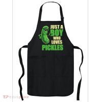 Just A Boy Who Loves Pickles Funny Pickle Boy Apron thumb 0