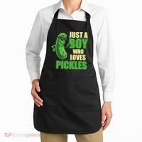 Just A Boy Who Loves Pickles Funny Pickle Boy Apron thumb 2
