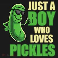 Just A Boy Who Loves Pickles Funny Pickle Boy Apron thumb 3