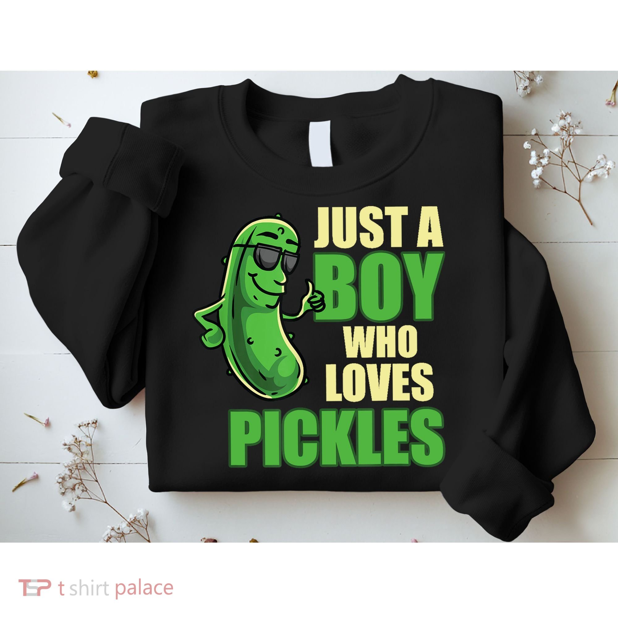 Just A Boy Who Loves Pickles Funny Pickle Boy Sweatshirt