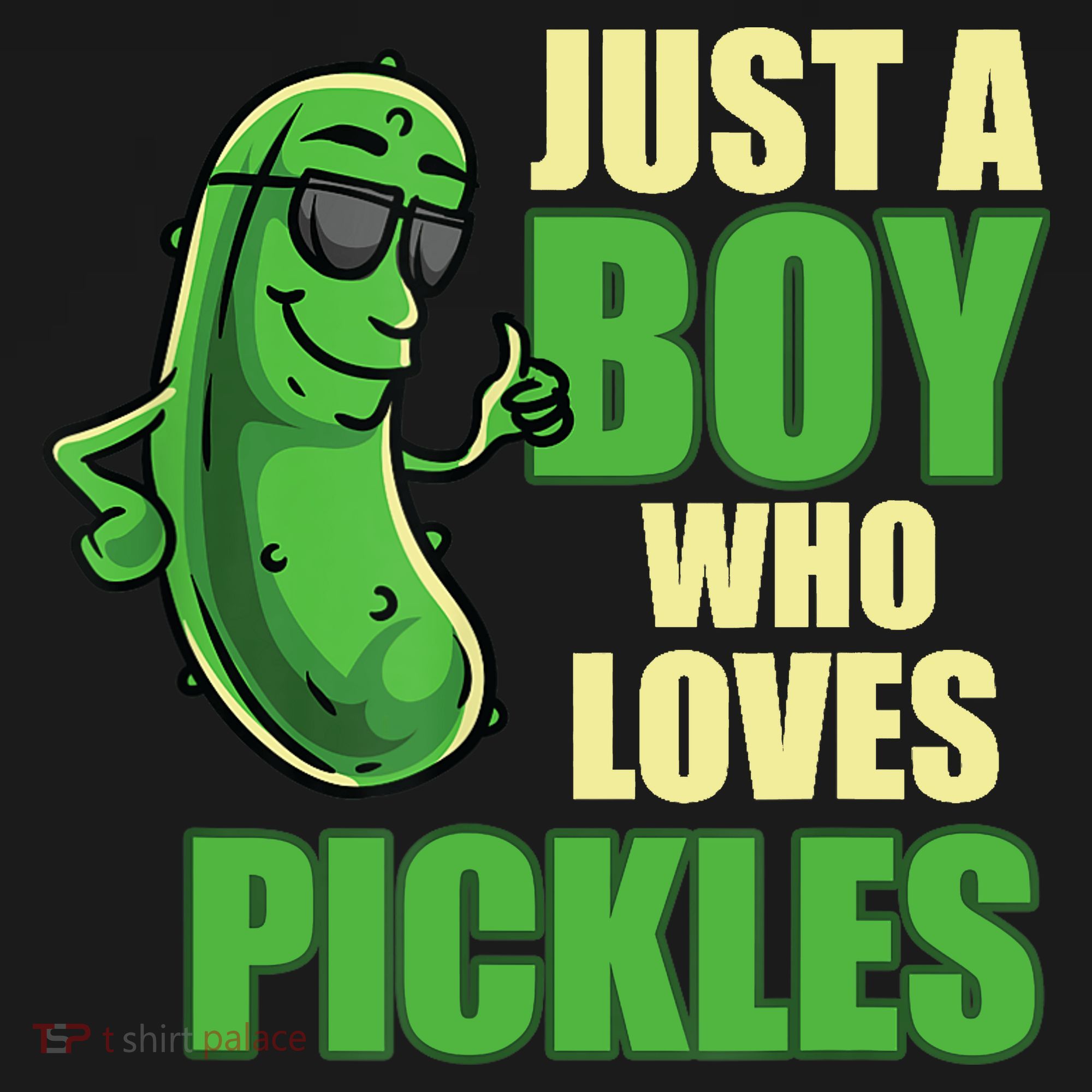 Just A Boy Who Loves Pickles Funny Pickle Boy T-Shirt