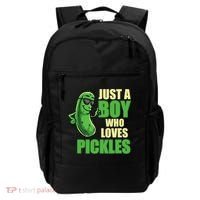Just A Boy Who Loves Pickles Funny Pickle Boy Backpack thumb 0