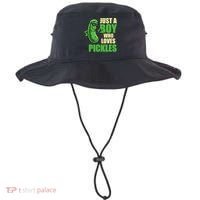 Just A Boy Who Loves Pickles Funny Pickle Boy Bucket Hat thumb 0