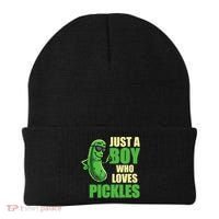 Just A Boy Who Loves Pickles Funny Pickle Boy Beanie thumb 0