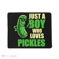 Just A Boy Who Loves Pickles Funny Pickle Boy Mousepad thumb 0