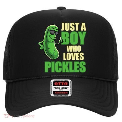 Just A Boy Who Loves Pickles Funny Pickle Boy Hat