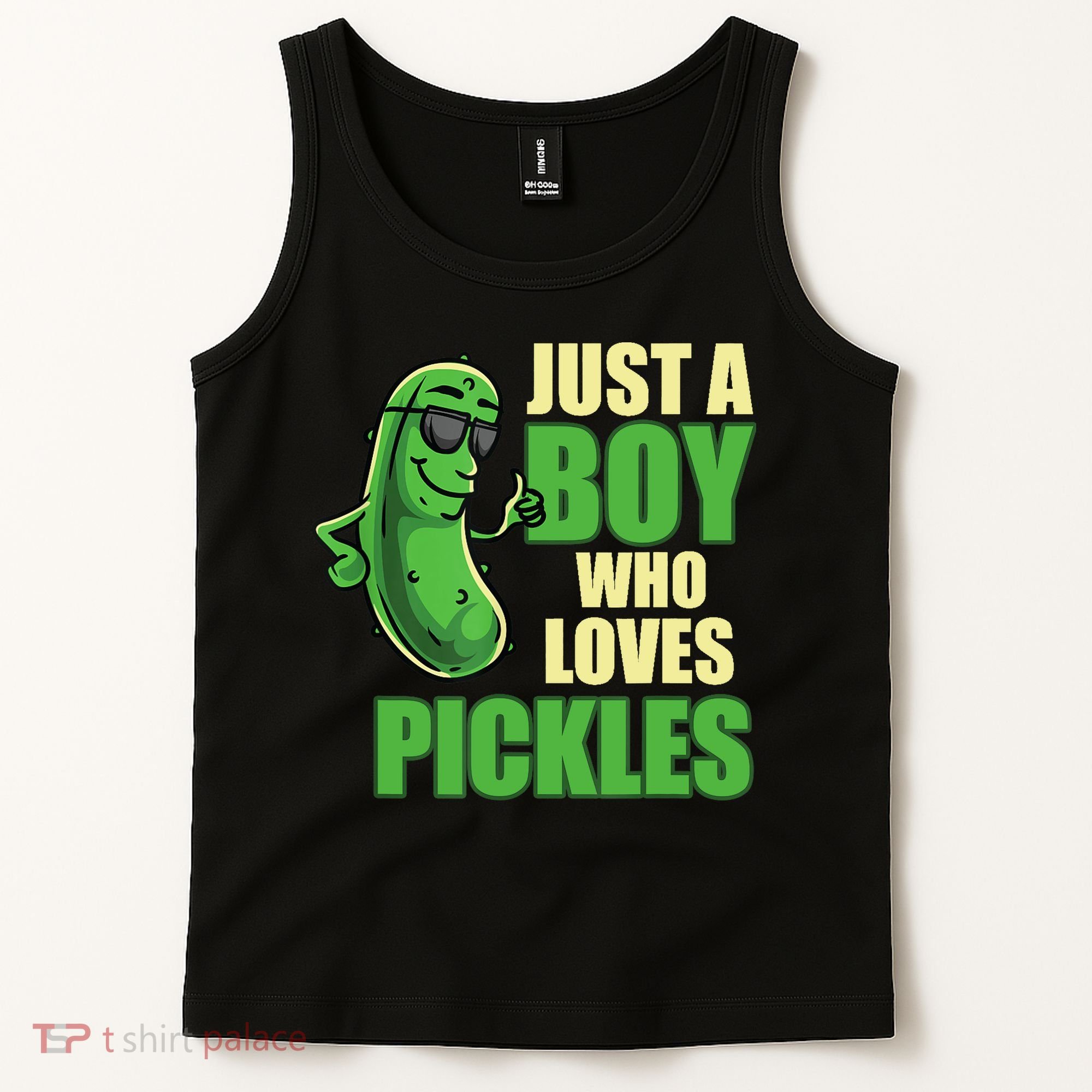Just A Boy Who Loves Pickles Funny Pickle Boy Tank Top