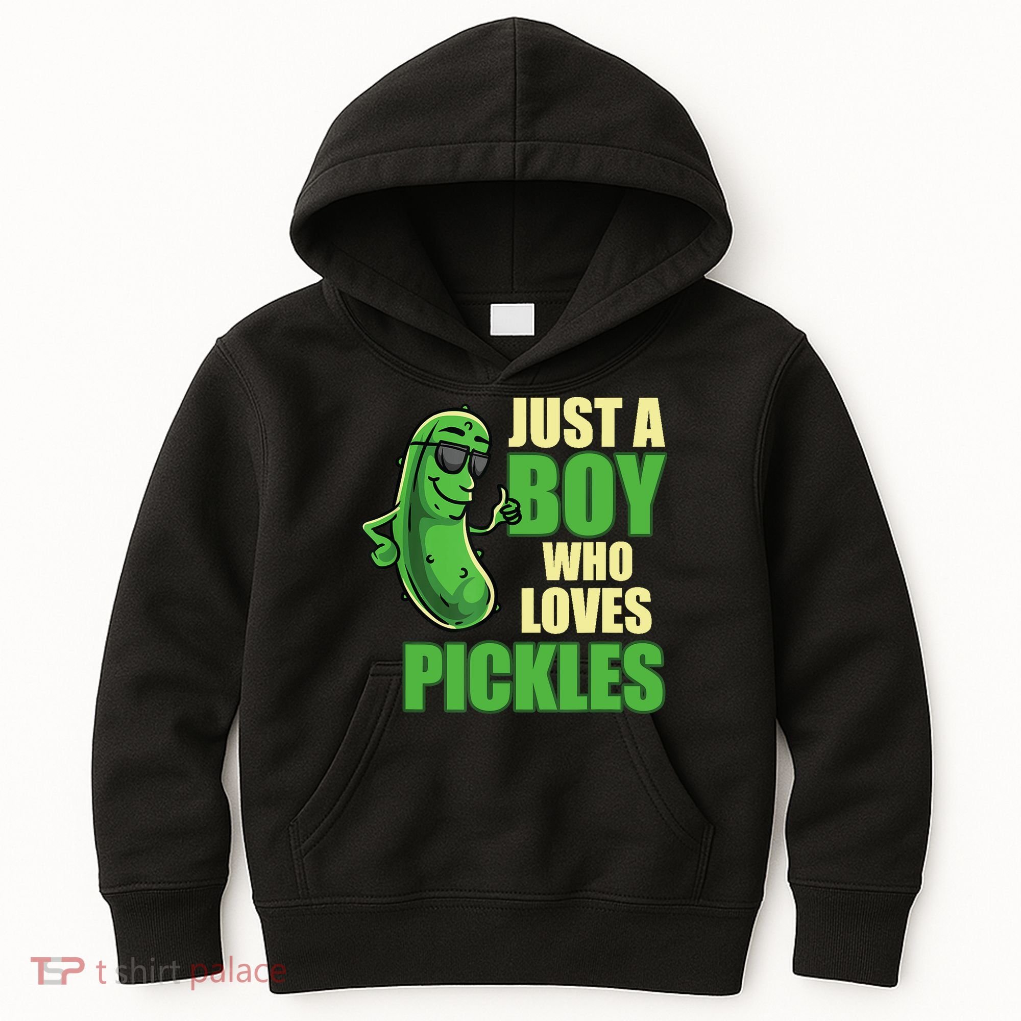 Just A Boy Who Loves Pickles Funny Pickle Boy Kids Hoodie