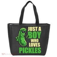 Just A Boy Who Loves Pickles Funny Pickle Boy Tote Bag thumb 0