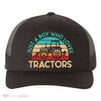 Just A Boy Who Loves Tractors Farmer Gift Yupoong Adult 5-Panel Trucker Hat thumb 0