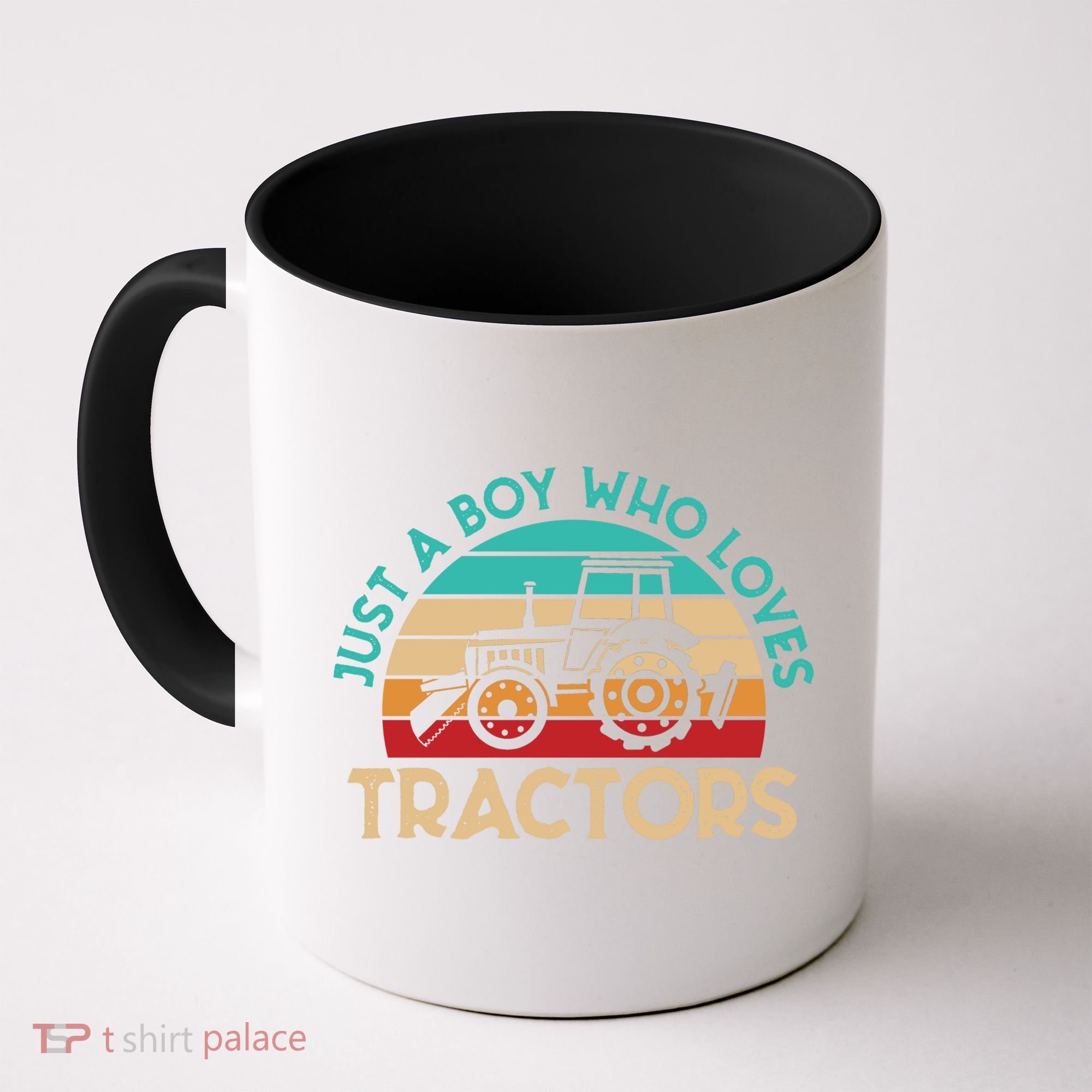 Just A Boy Who Loves Tractors Farmer Gift Coffee Mug