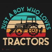 Just A Boy Who Loves Tractors Farmer Gift Ornament thumb 1