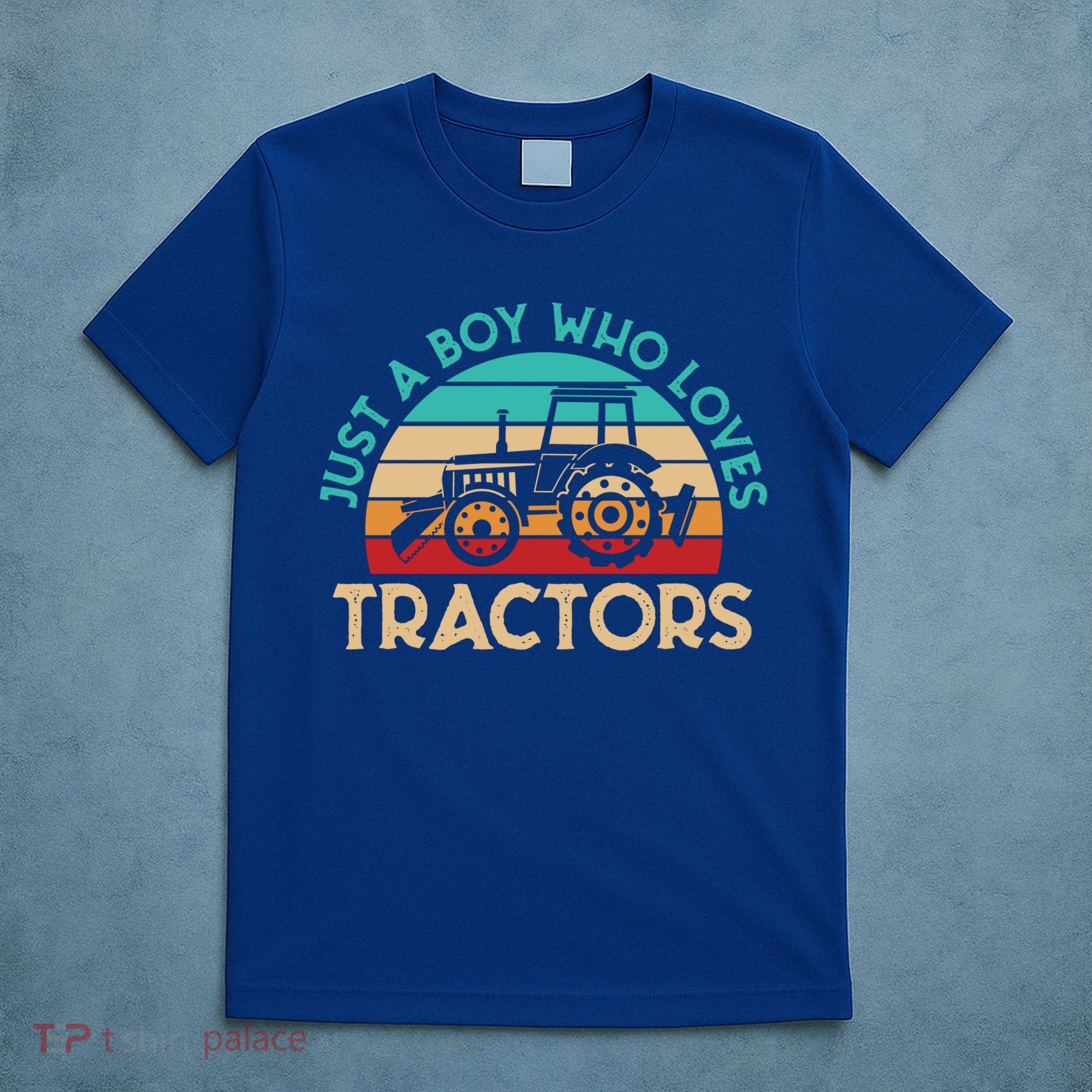 Just A Boy Who Loves Tractors Farmer Gift T-Shirt