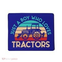 Just A Boy Who Loves Tractors Farmer Gift Mousepad thumb 0