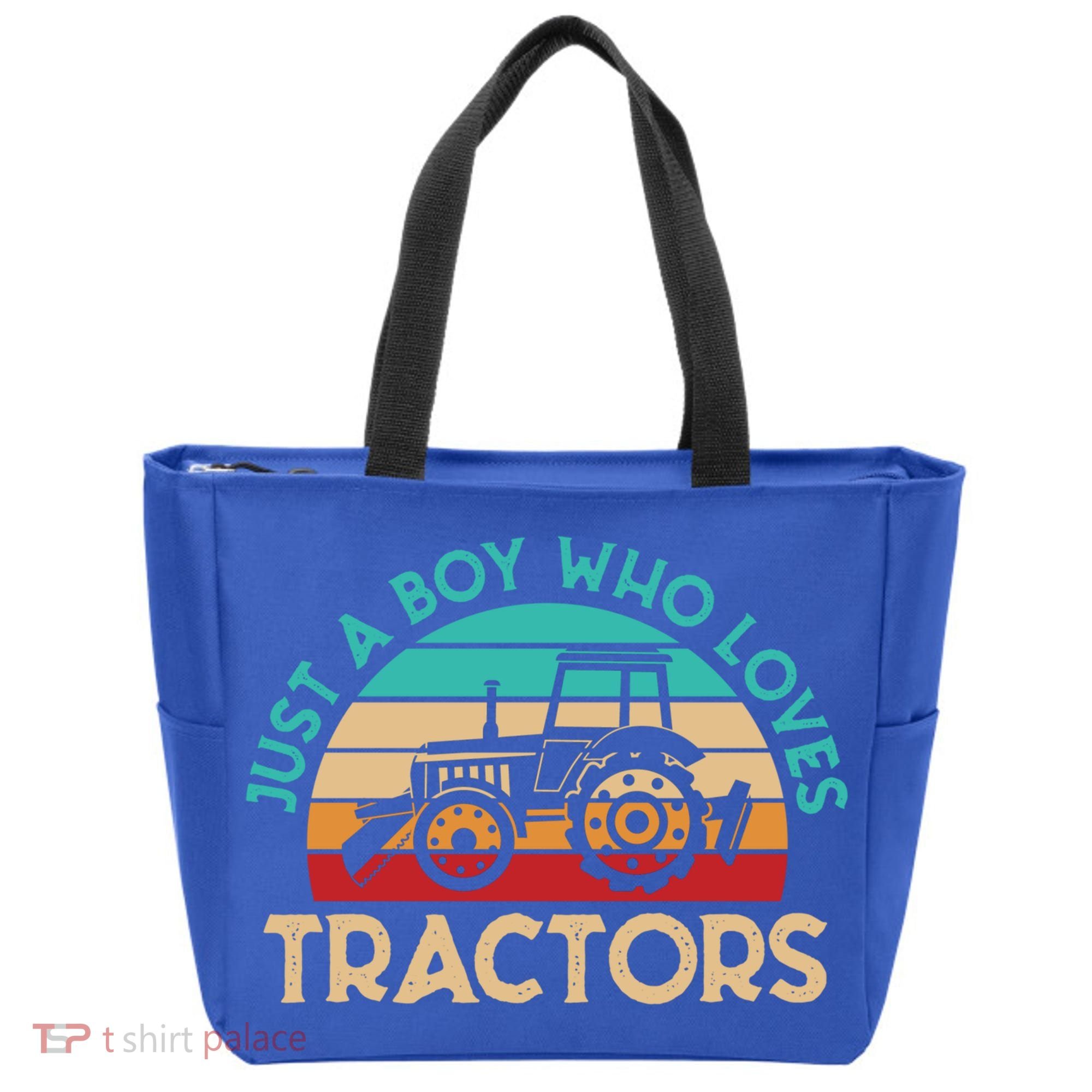 Just A Boy Who Loves Tractors Farmer Gift Tote Bag